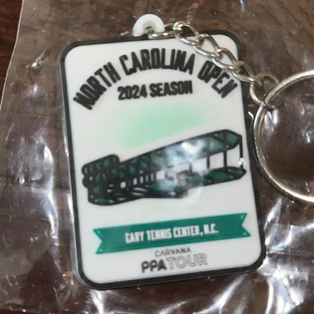 New Cary NC Cary tennis center pickleball 2024 Wright Brothers plane keychain